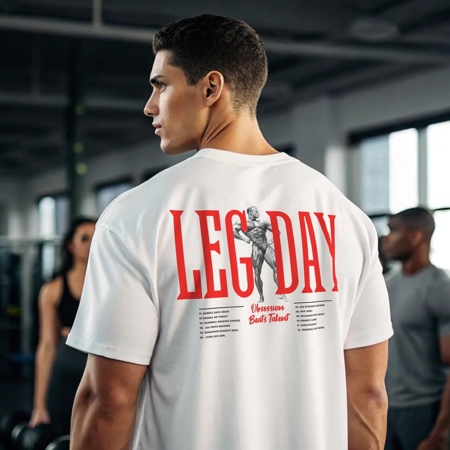 CAMISETA OVERSIZE LEG DAY EN UNDERRATED.ES