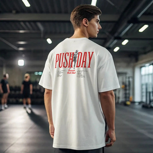 CAMISETA OVERSIZE PUSH DAY EN UNDERRATED.ES