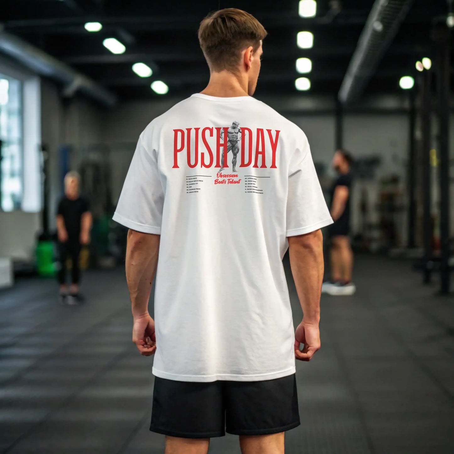 CAMISETA OVERSIZE PUSH DAY EN UNDERRATED.ES
