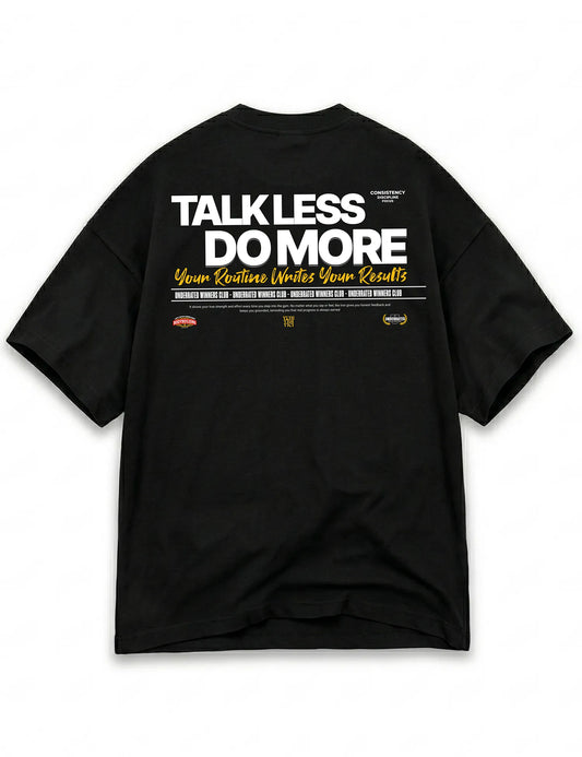 CAMISETA OVERSIZE GYM TALK LESS DO MORE UNDERRATED BRAND
