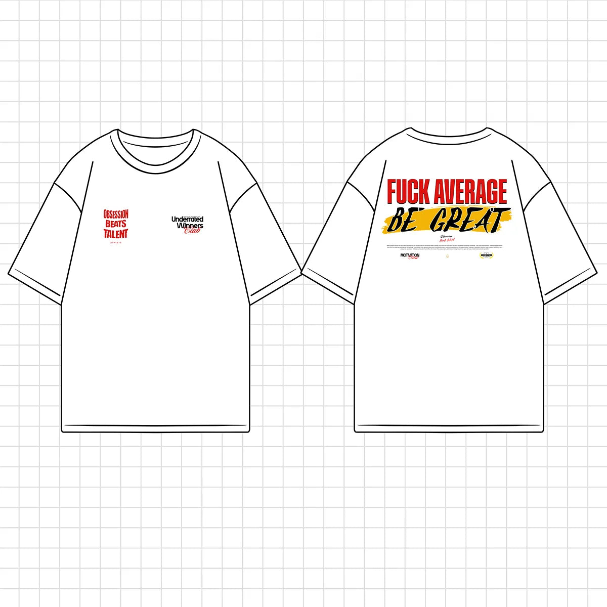 Camiseta oversize gym BE GREAT