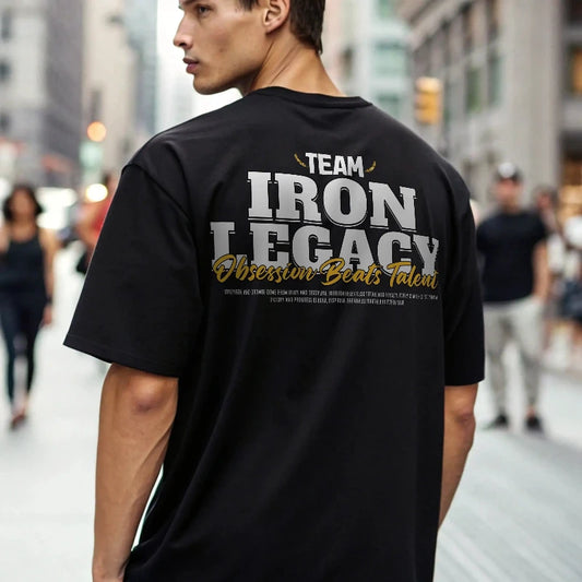 Camiseta oversize gym TEAM IRON LEGACY EN UNDERRATED