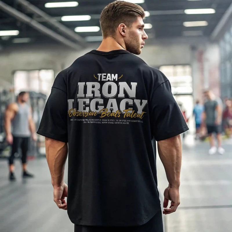 Camiseta oversize gym TEAM IRON LEGACY EN UNDERRATED