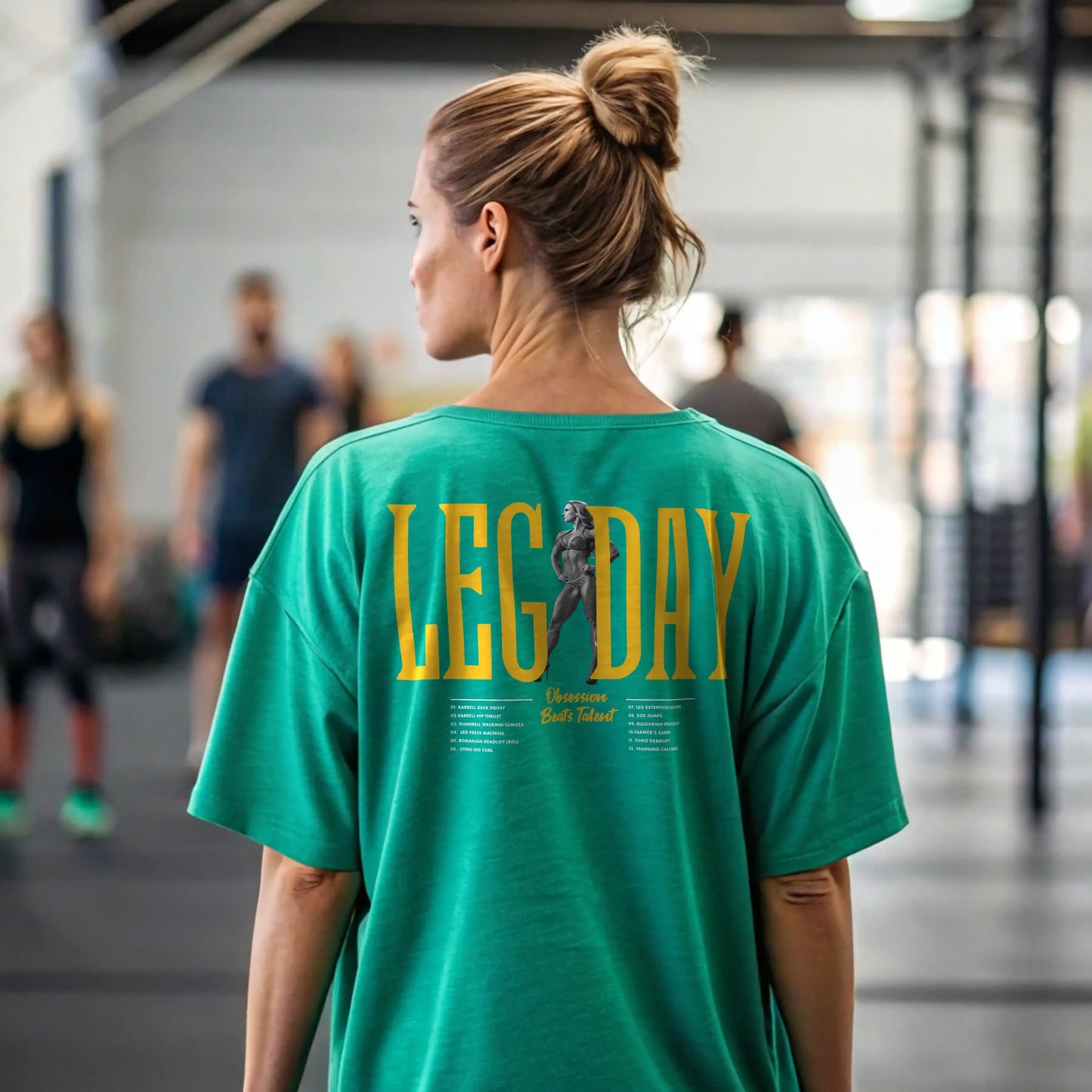 cAMISETA OVERSIZE LEG DAY MUJER EN UNDERRATED.ES
