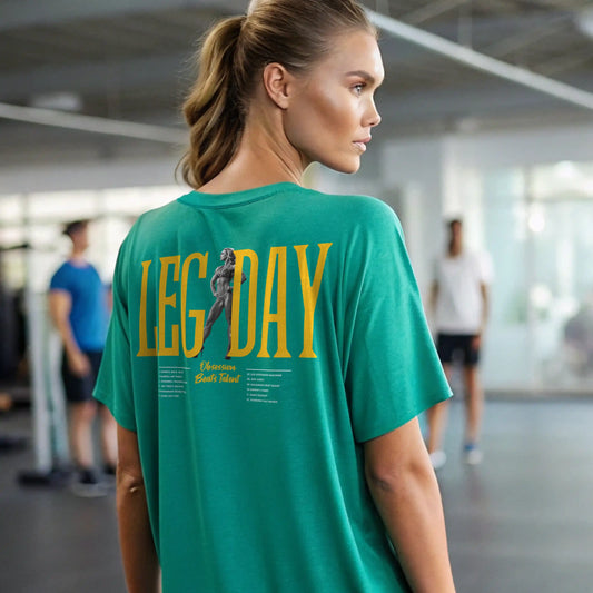 cAMISETA OVERSIZE LEG DAY MUJER EN UNDERRATED.ES