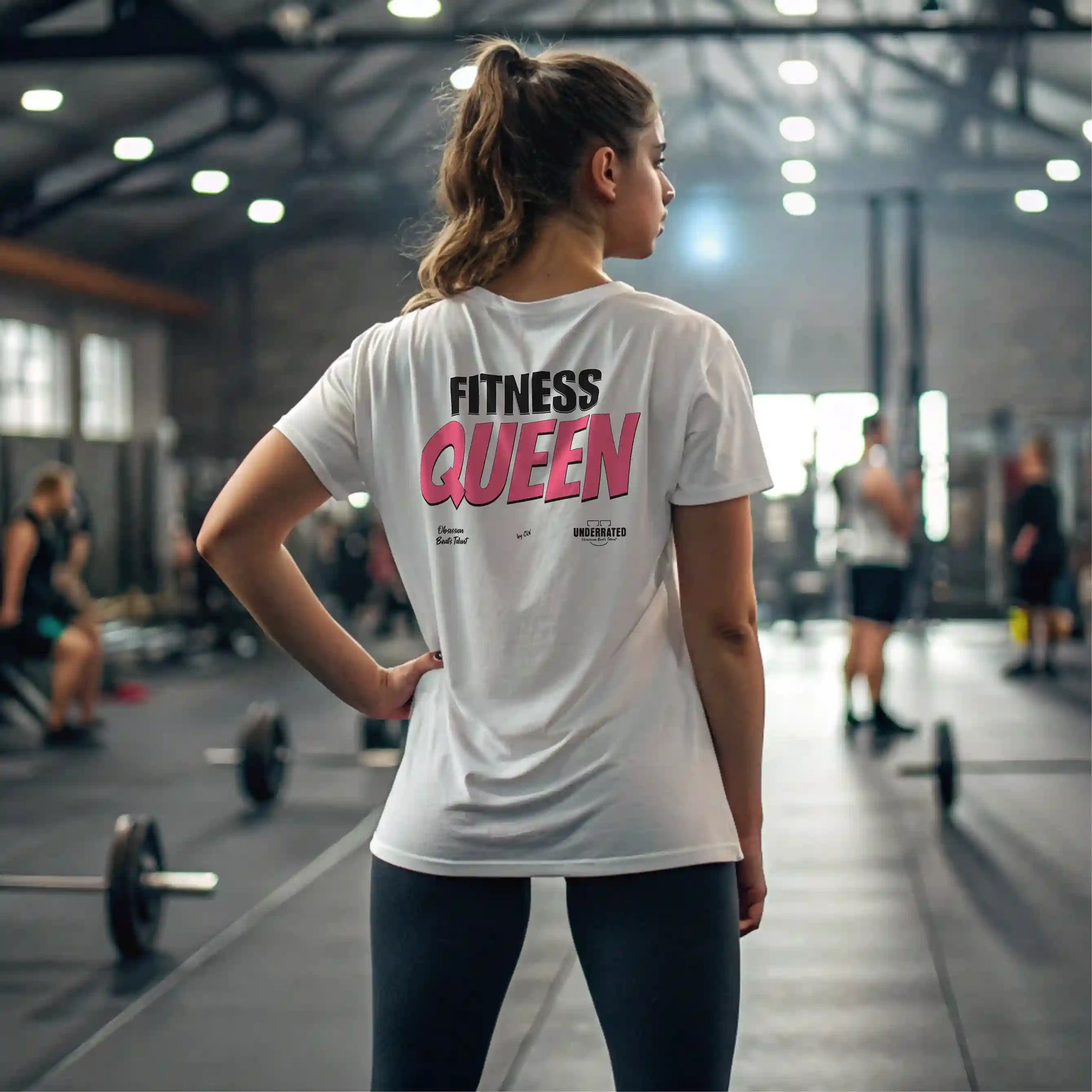 Camiseta oversize mujer FITNESS QUEEN en Underrated.es