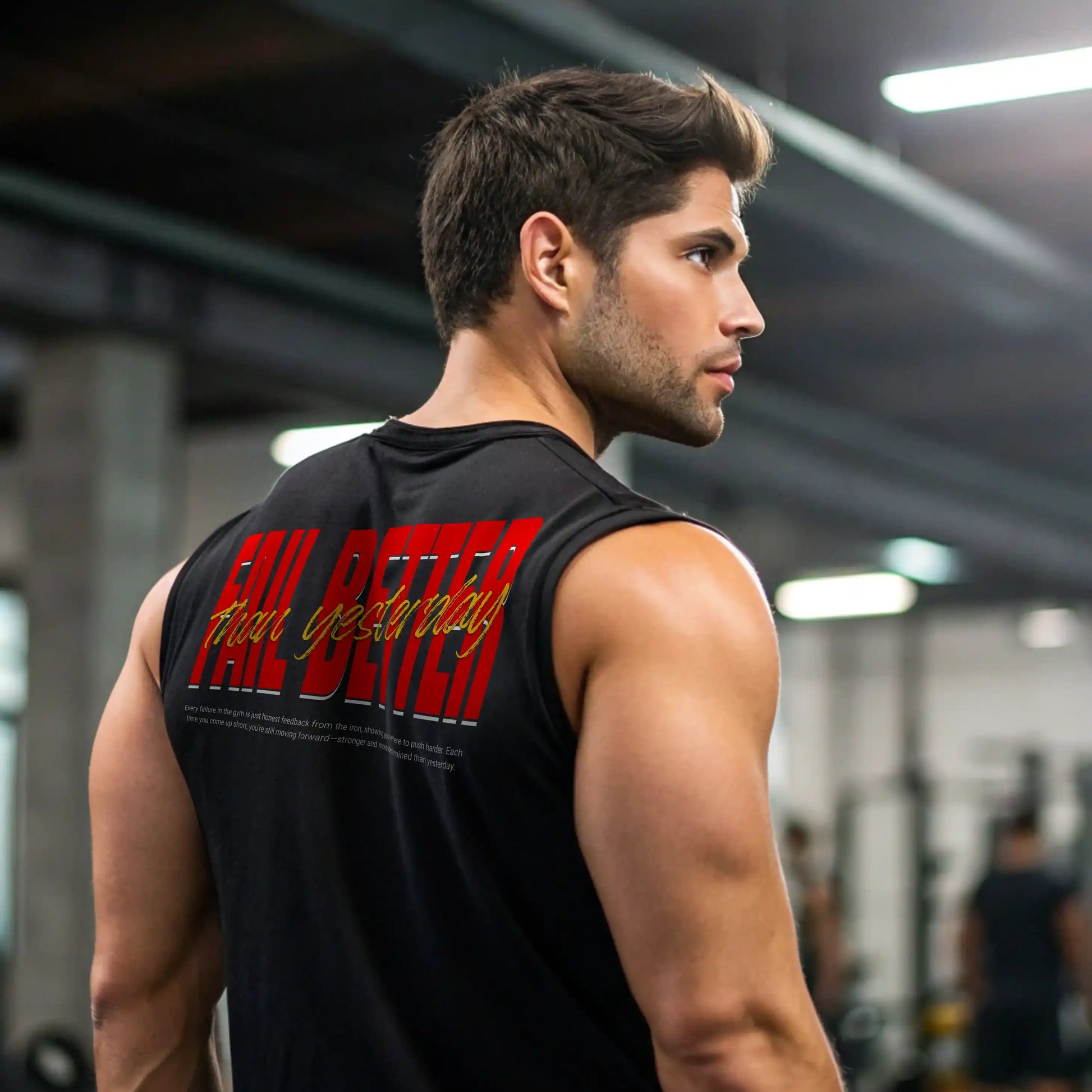 Camiseta sin mangas FAIL BETTER THAN YESTERDAY EN UNDERRATED