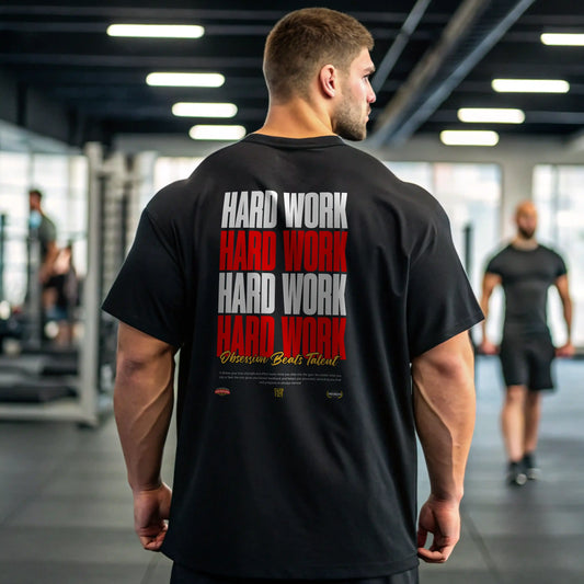 Camiseta ancha HARD WORK en underrated.es