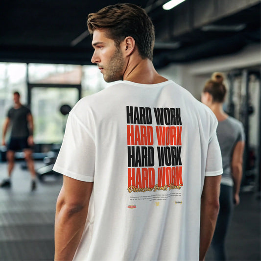 Camiseta ancha HARD WORK en underrated.es