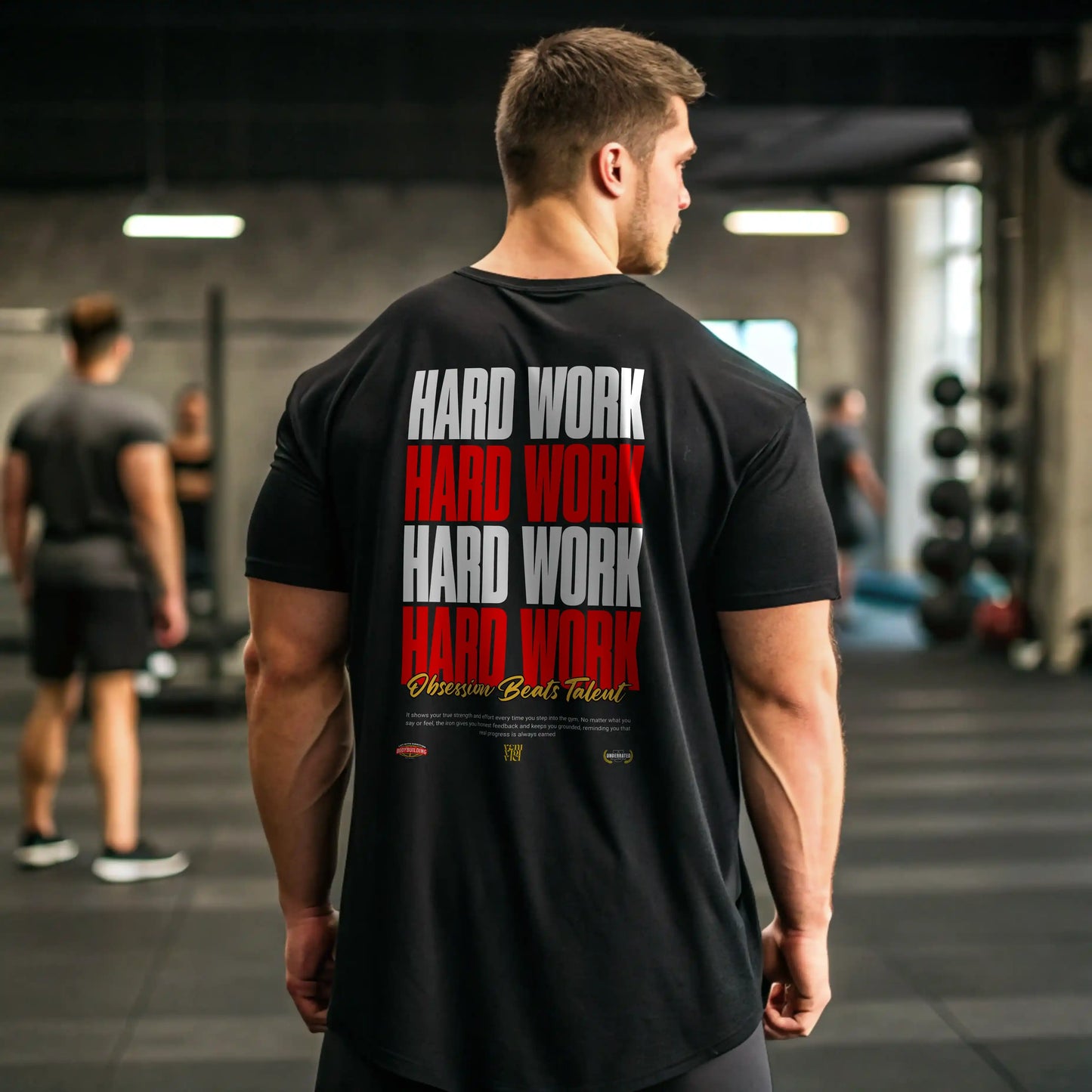 Camiseta ancha HARD WORK en underrated.es