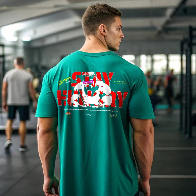Camiseta ancha STAY HUNGRY EN UNDERRATED.ES