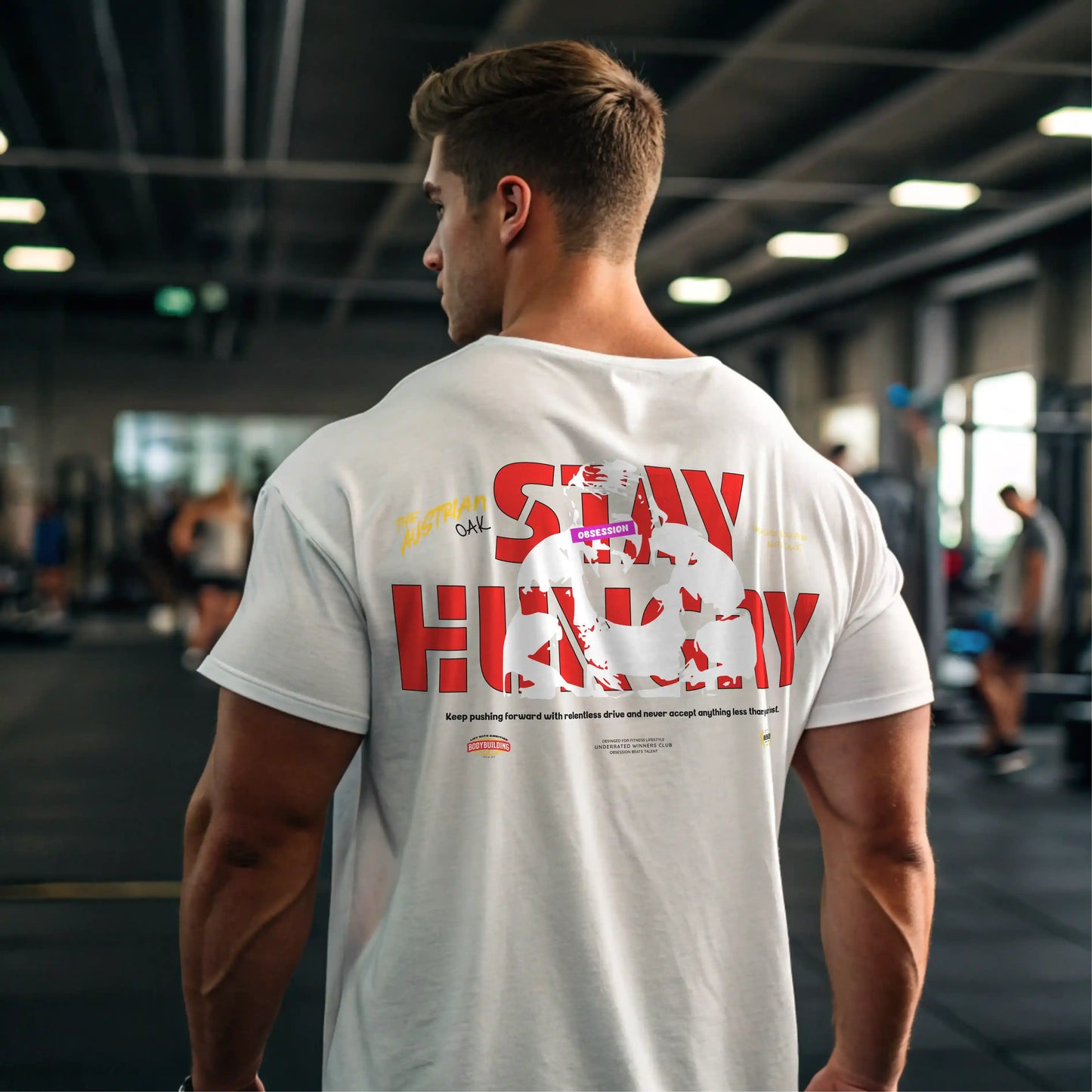 Camiseta ancha STAY HUNGRY EN UNDERRATED.ES