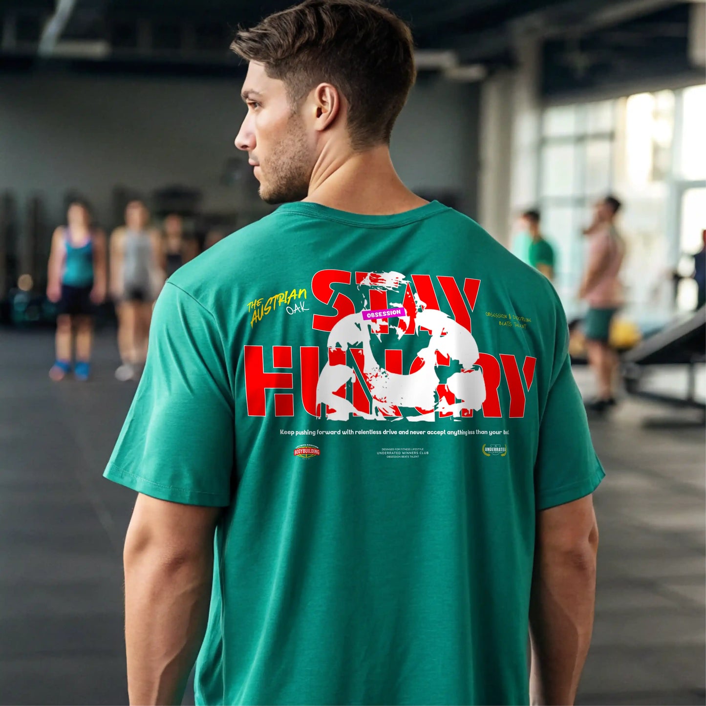 Camiseta ancha STAY HUNGRY EN UNDERRATED.ES