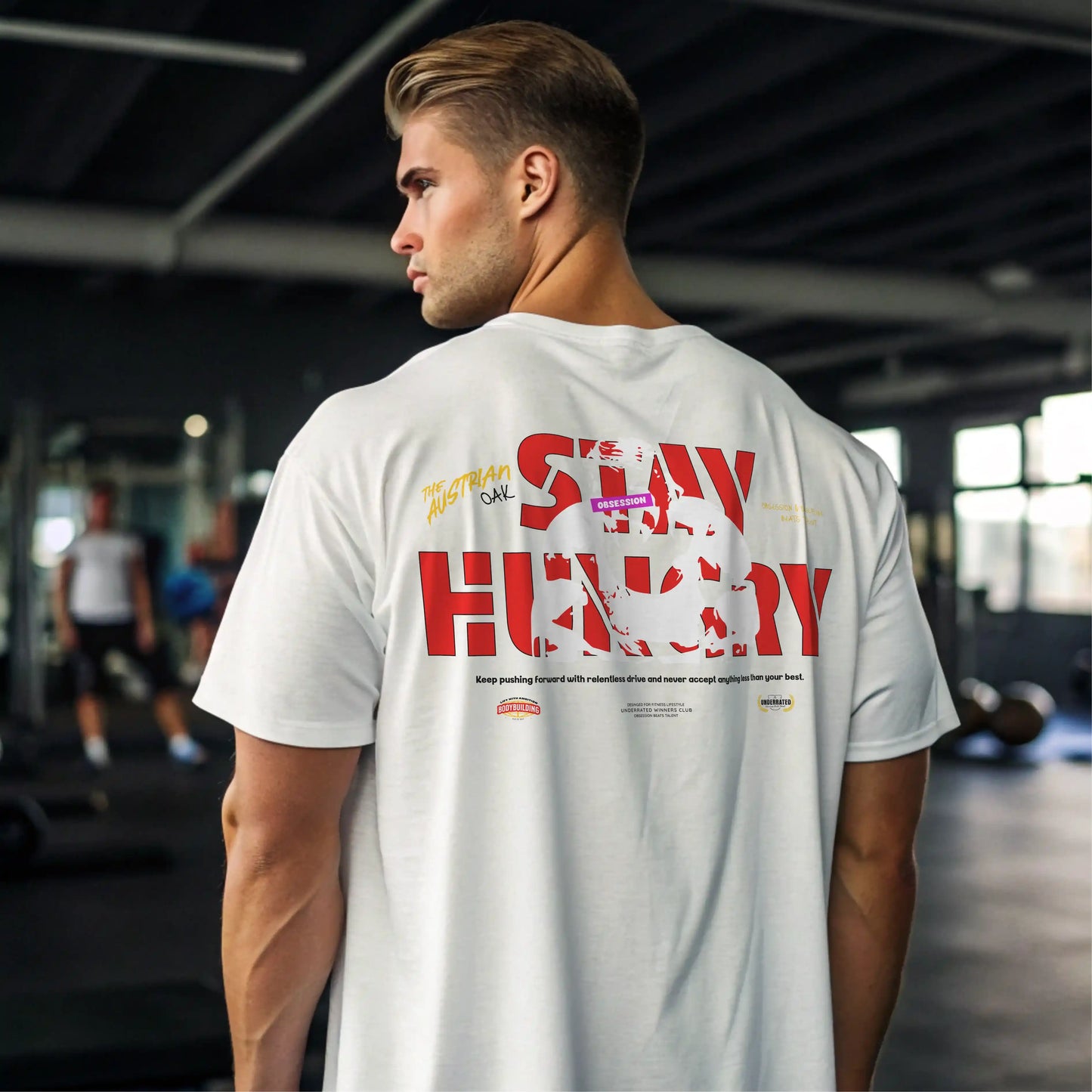 Camiseta ancha STAY HUNGRY EN UNDERRATED.ES