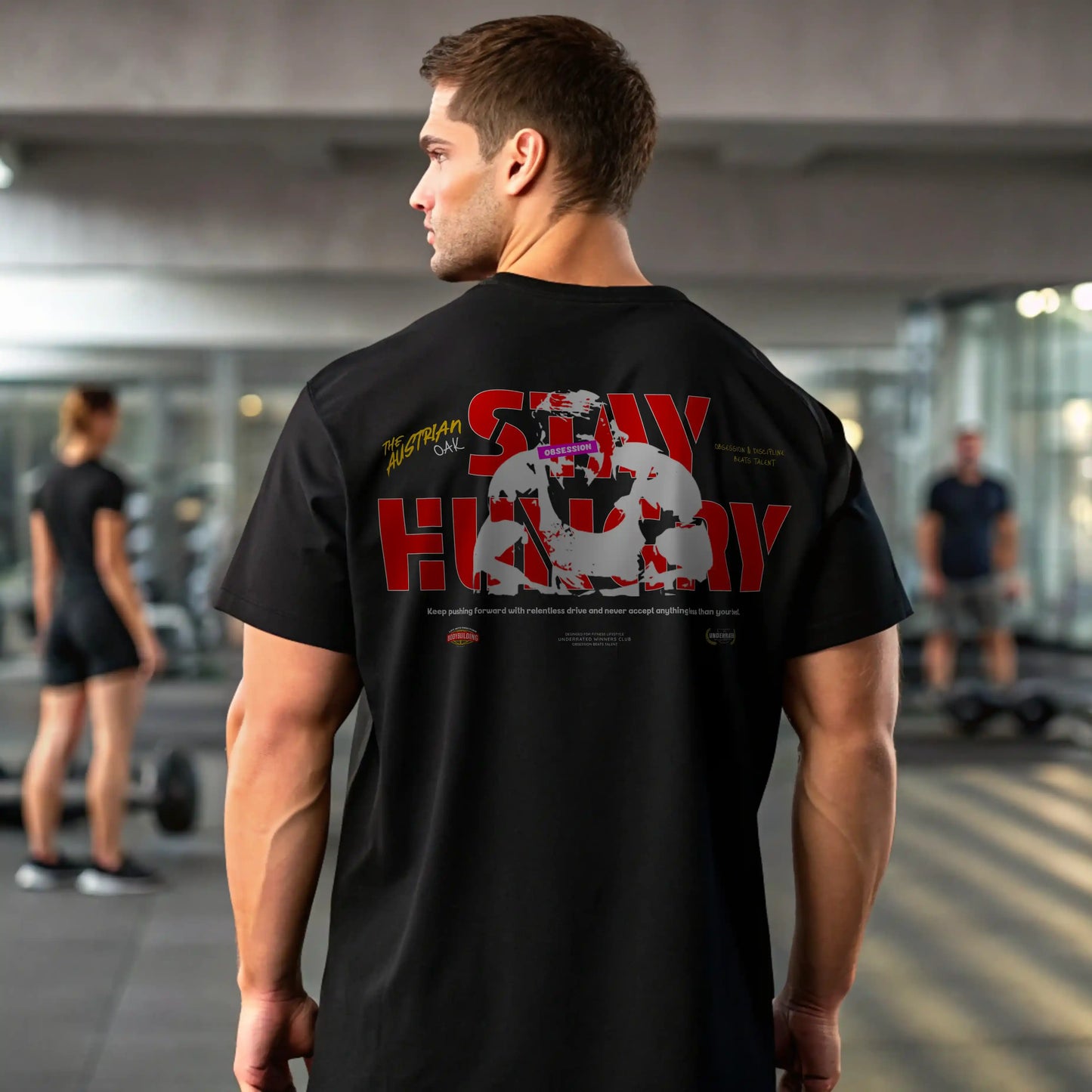 Camiseta ancha STAY HUNGRY EN UNDERRATED.ES