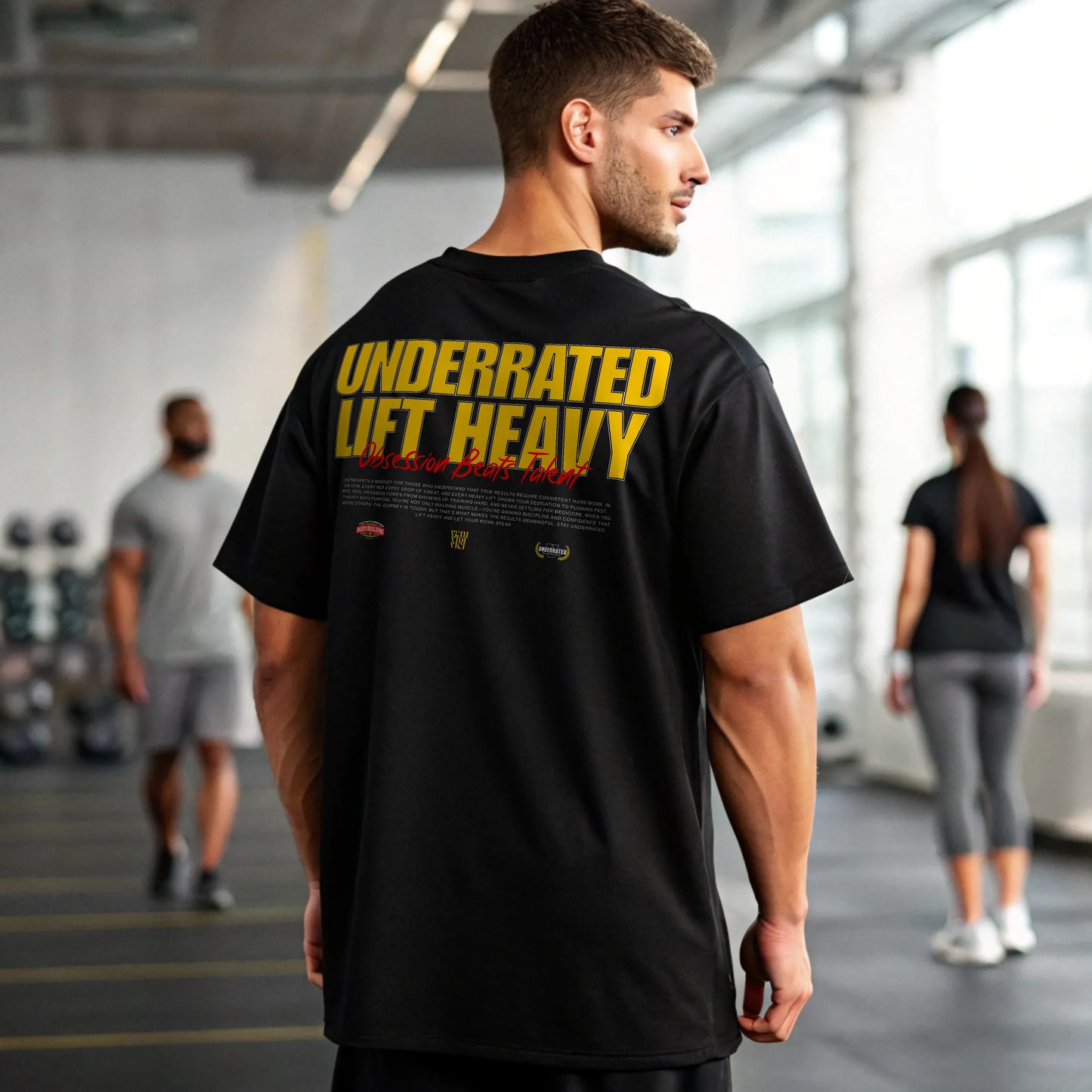 Camiseta ancha UNDERRATED LIFT HEAVY EN UNDERRATED.ES
