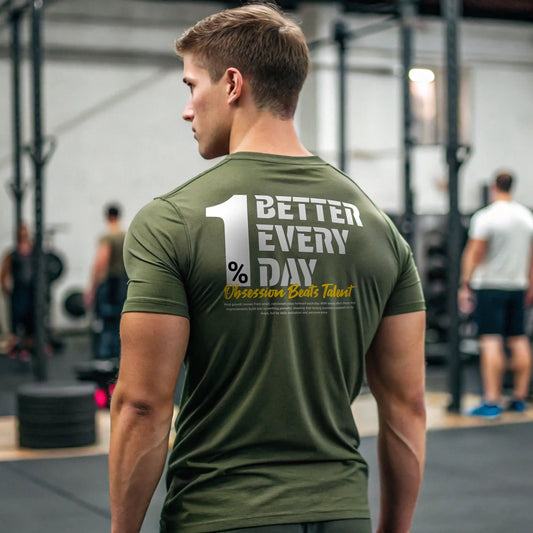 Camiseta cross training 1% BETTER EVERY DAY en underrated.es V