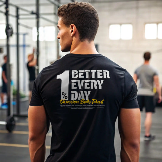 Camiseta cross training 1% BETTER EVERY DAY en underrated.es V