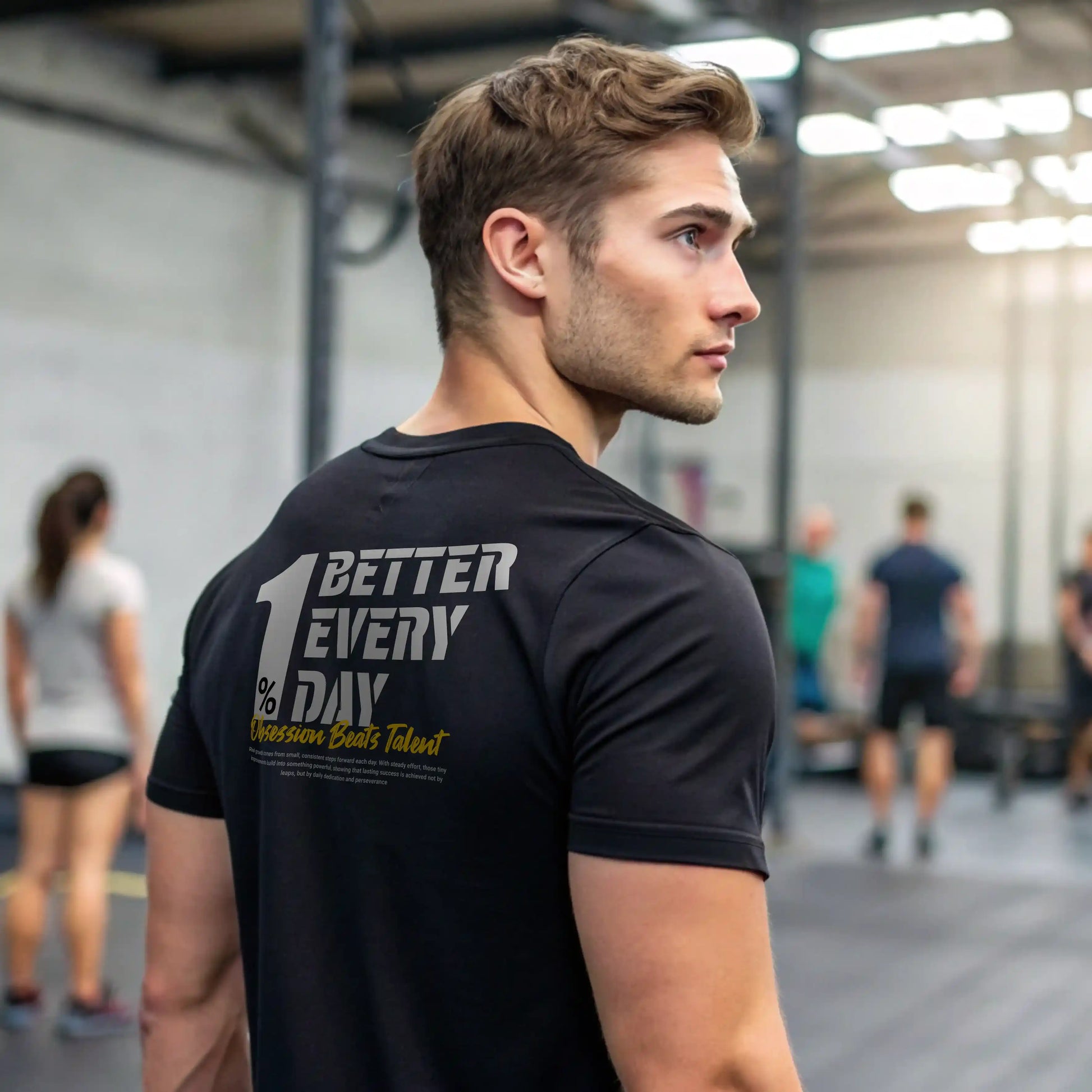 Camiseta cross training 1% BETTER EVERY DAY en underrated.es V