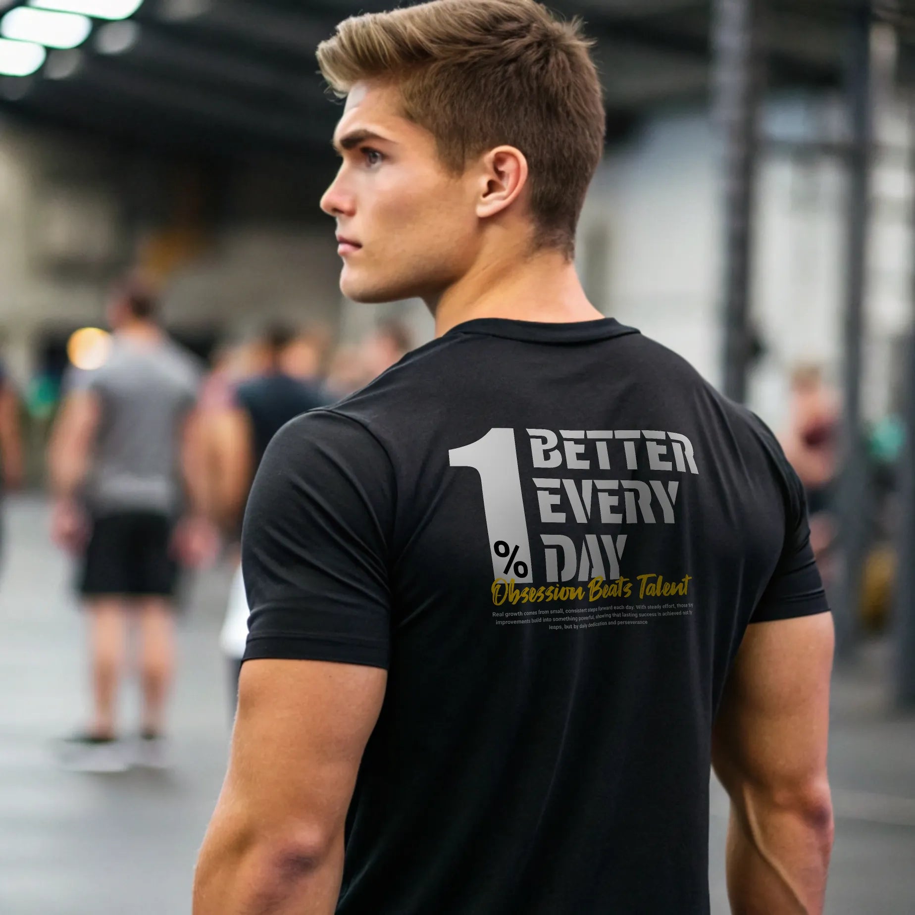 Camiseta cross training 1% BETTER EVERY DAY en underrated.es V
