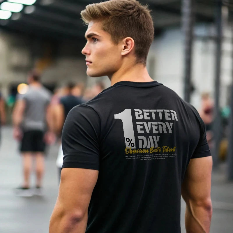 Camiseta cross training 1% BETTER EVERY DAY en underrated.es V