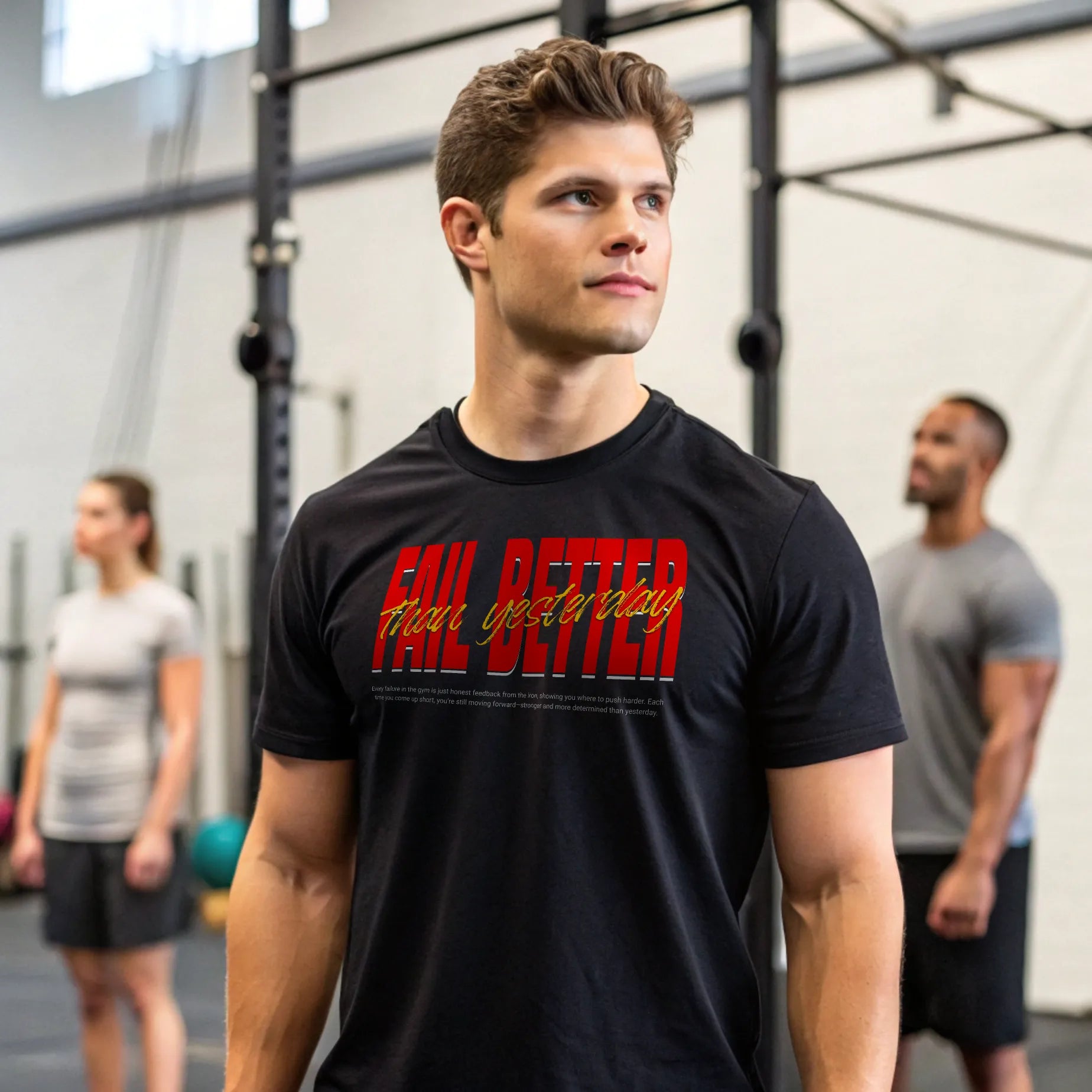 Camiseta cross training FAIL BETTER THAN YESTERDAY en underrated.es