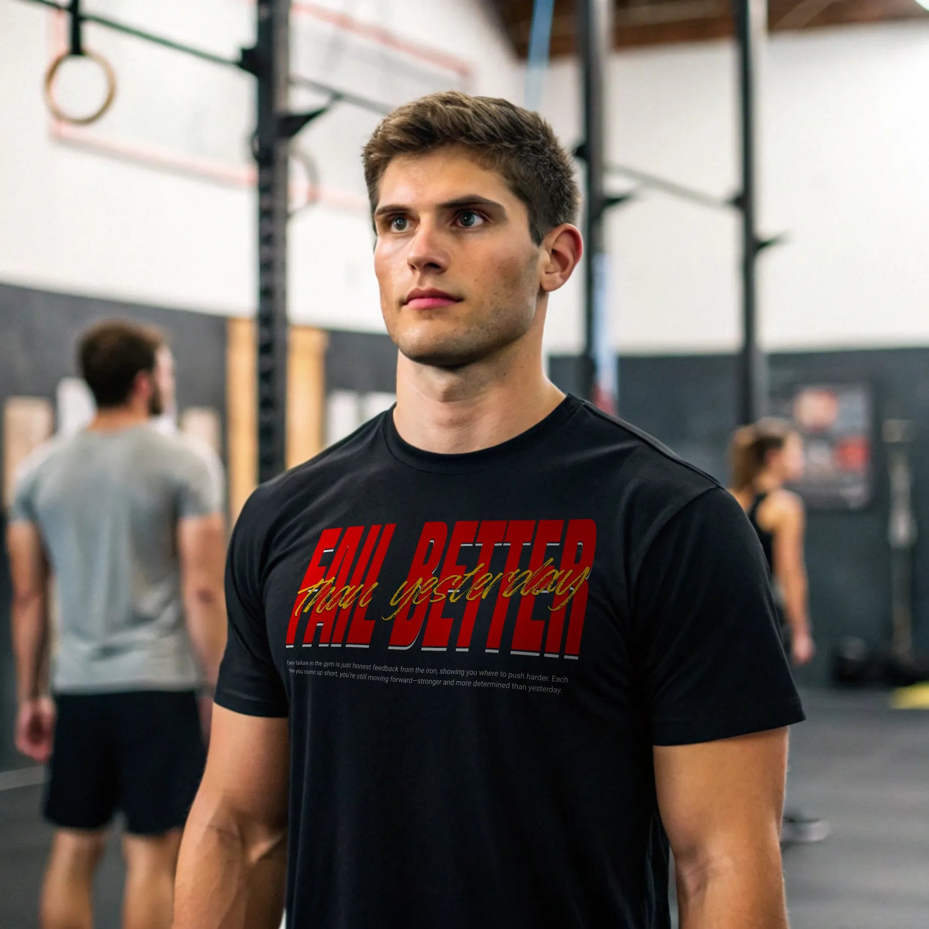 Camiseta cross training FAIL BETTER THAN YESTERDAY en underrated.es