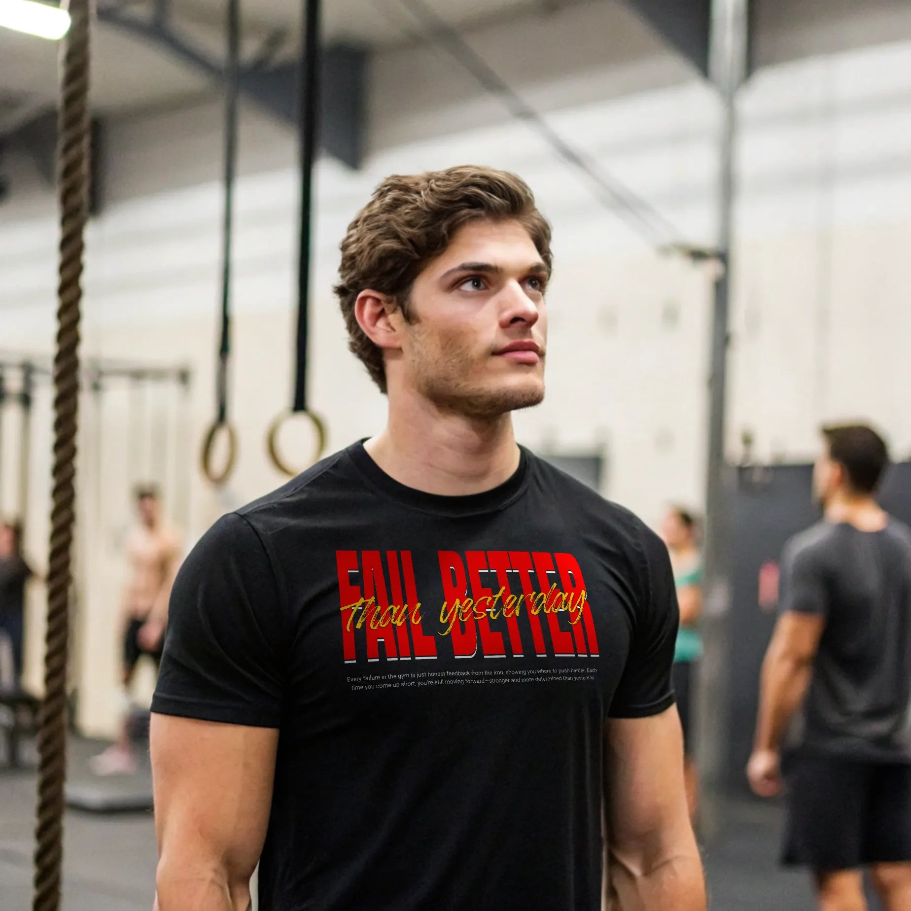 Camiseta cross training FAIL BETTER THAN YESTERDAY en underrated.es