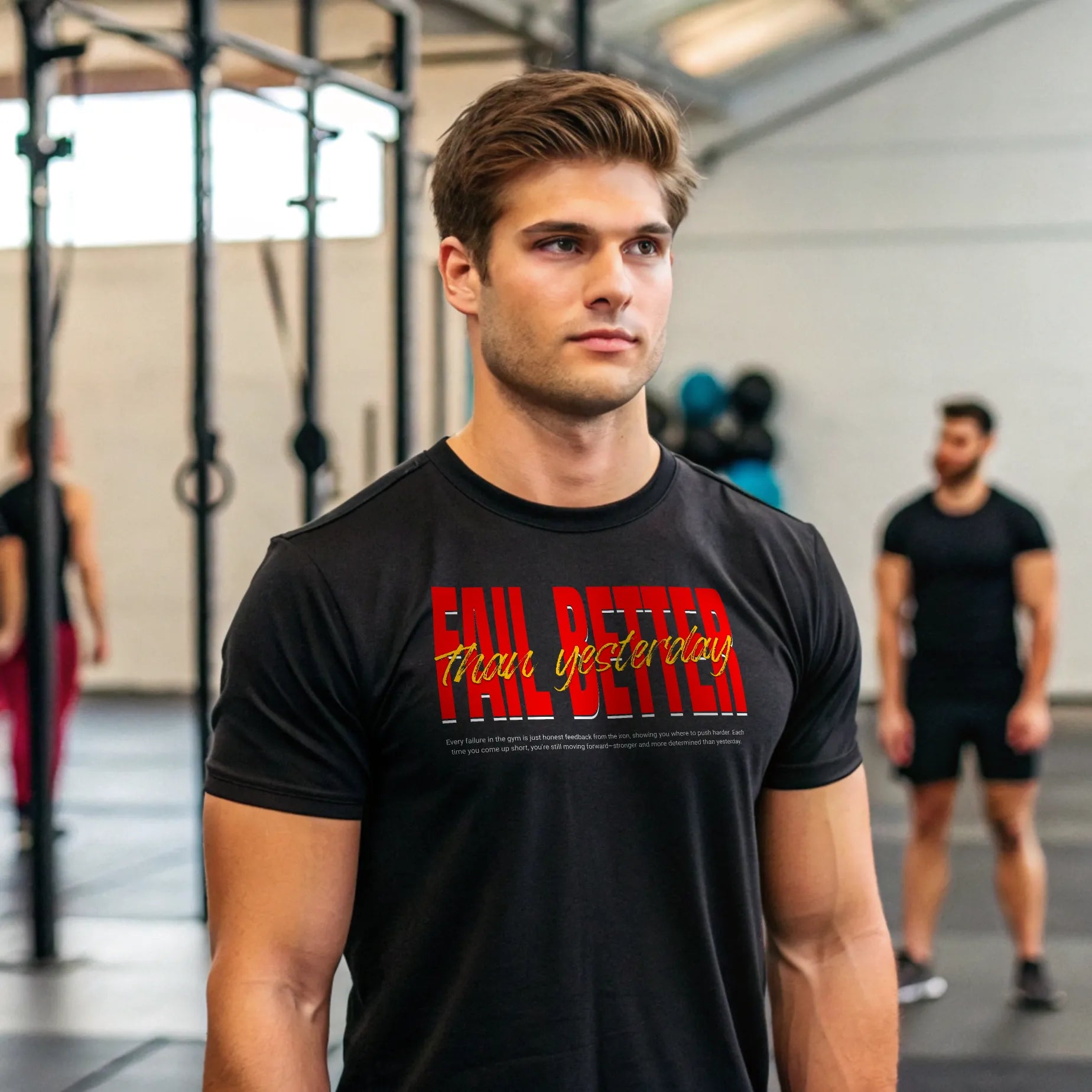 Camiseta cross training FAIL BETTER THAN YESTERDAY en underrated.es