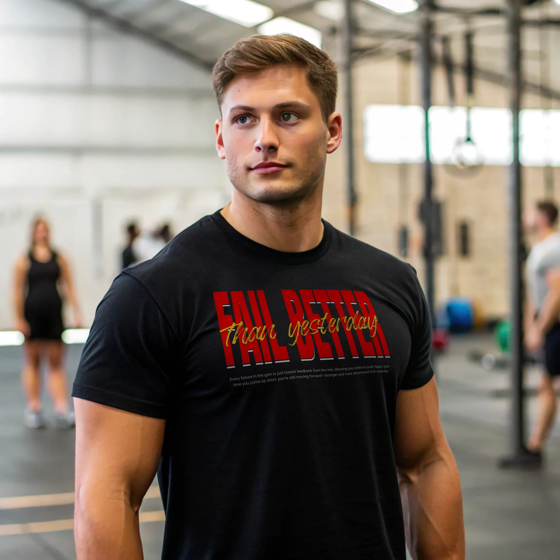 Camiseta cross training FAIL BETTER THAN YESTERDAY en underrated.es