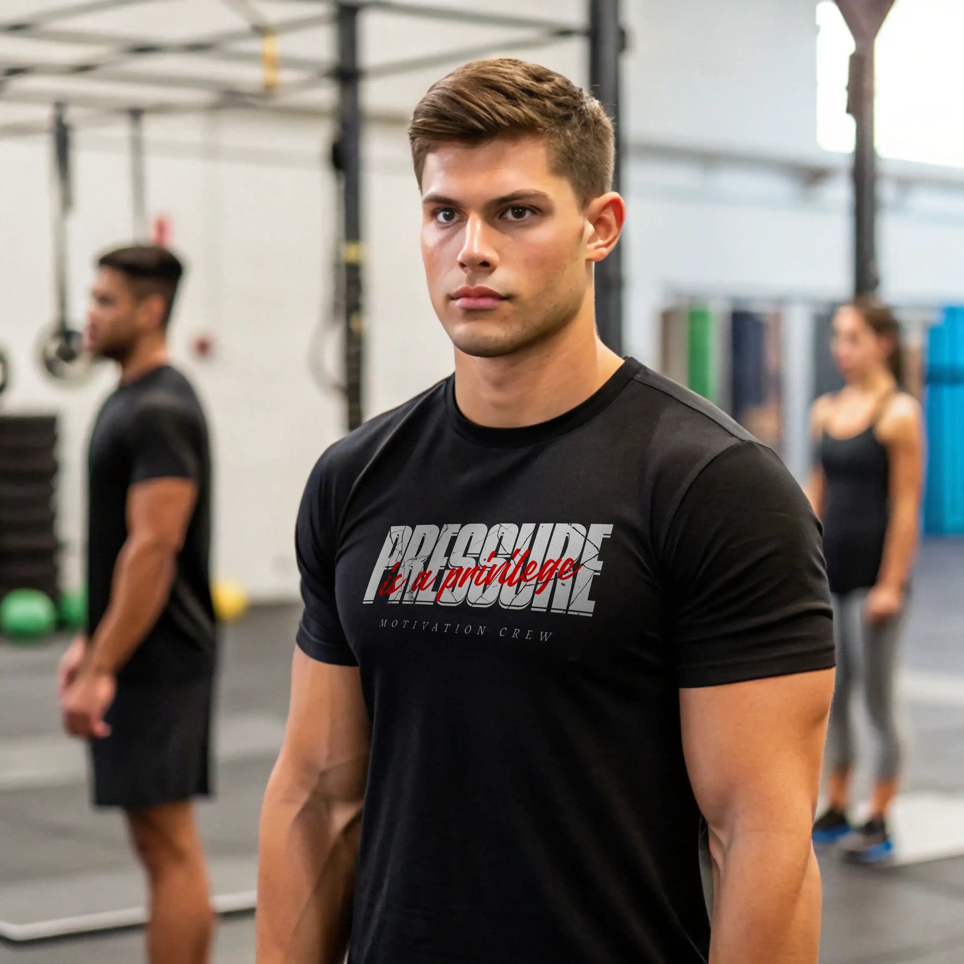Camiseta cross training PRESSURE IS A PRIVILEGE EN UNDERRATED.ES