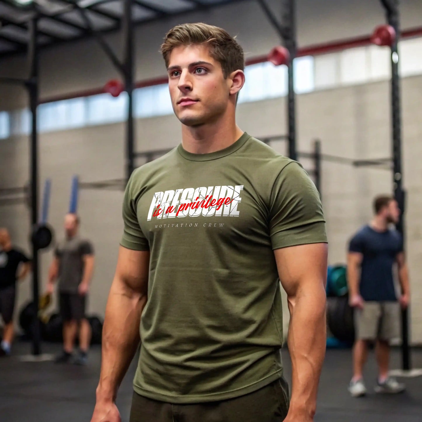 Camiseta cross training PRESSURE IS A PRIVILEGE EN UNDERRATED.ES