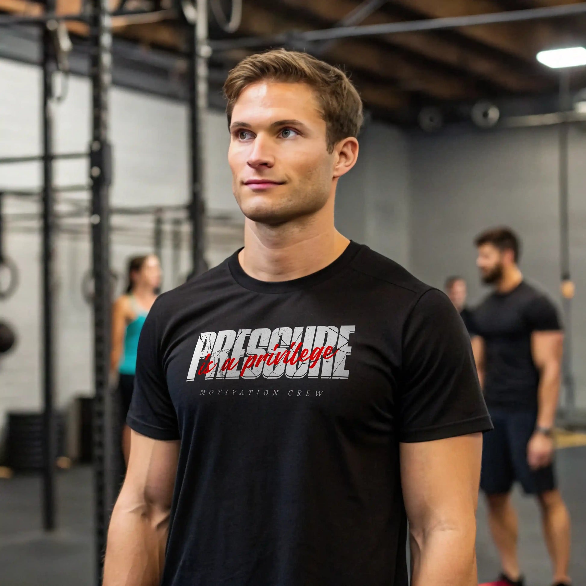 Camiseta cross training PRESSURE IS A PRIVILEGE EN UNDERRATED.ES