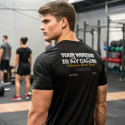 Camiseta cross training YOUR WORKOUT IS MY CARDIO EN UNDERRATED.ES I