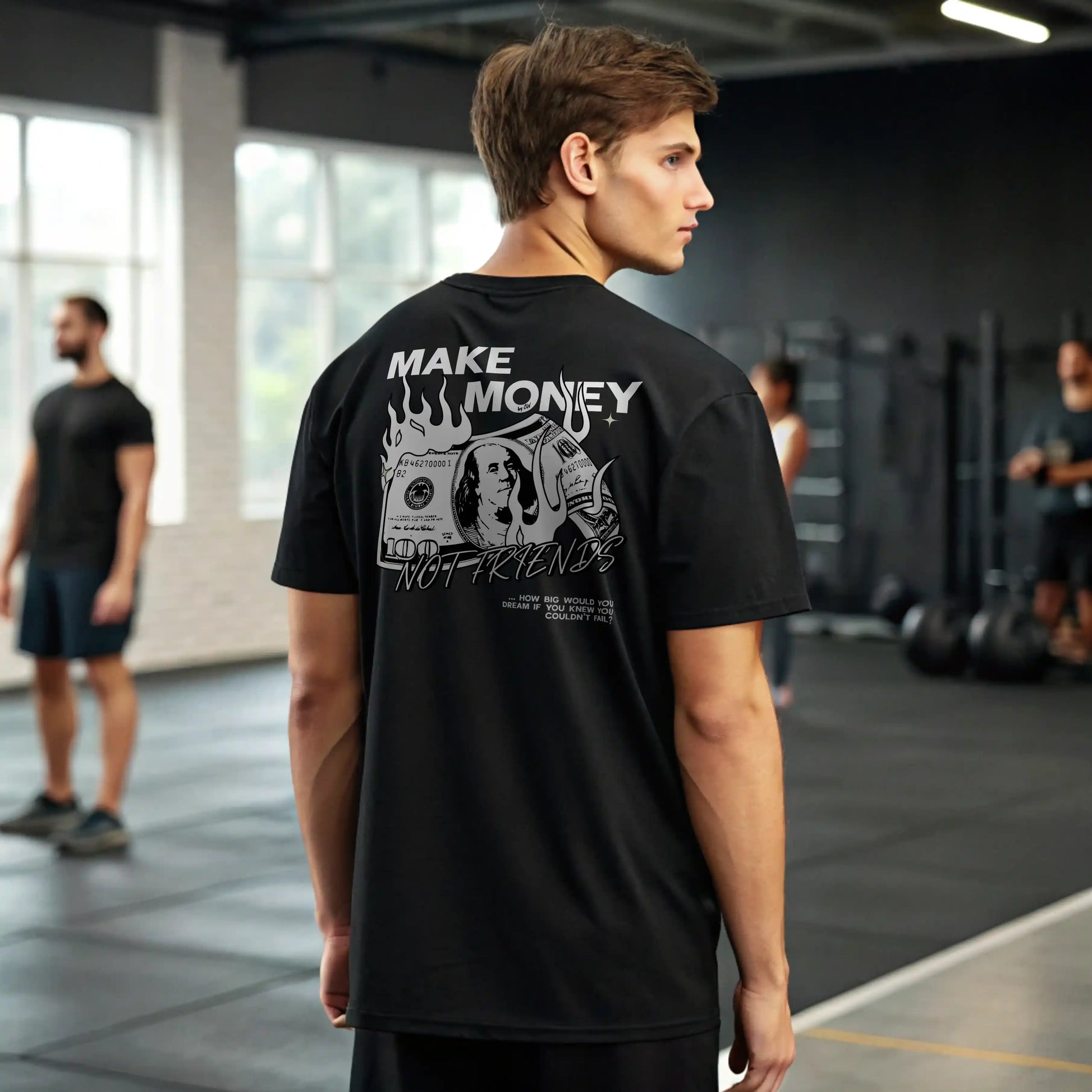 Camiseta oversize MAKE MONEY NOT FRIENDS