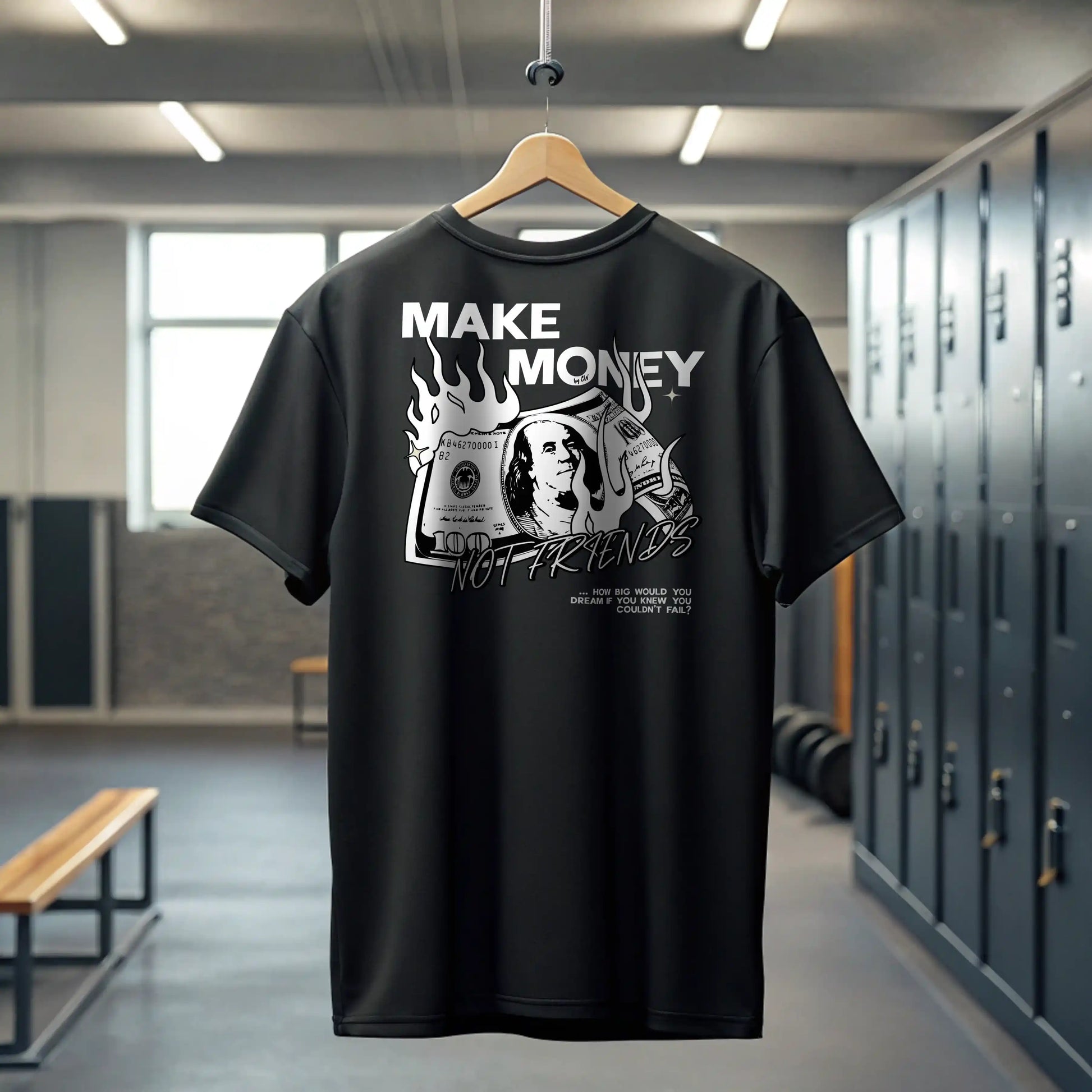 Camiseta oversize MAKE MONEY NOT FRIENDS