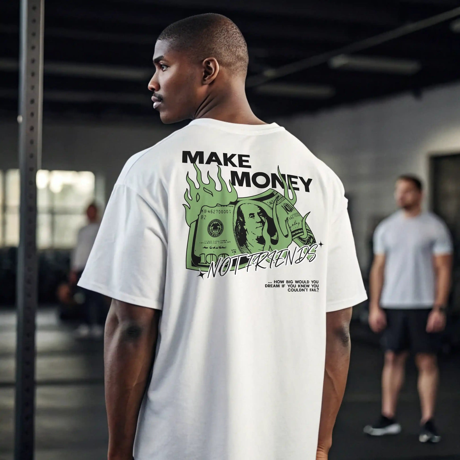 Camiseta oversize MAKE MONEY NOT FRIENDS
