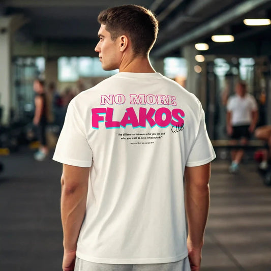 Camiseta oversize NO MORE FLAKOS en underrated.es