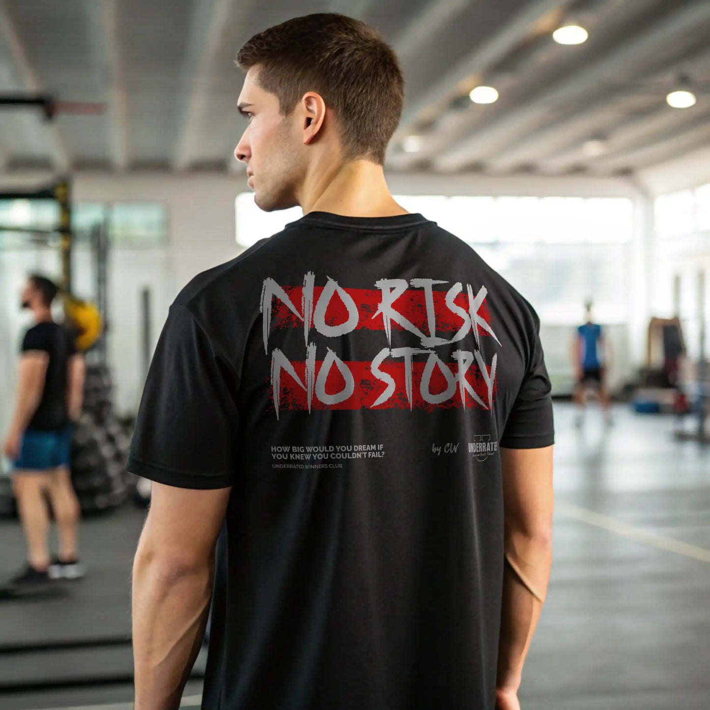 Camiseta oversize NO RISK NO STORY en underrated.es