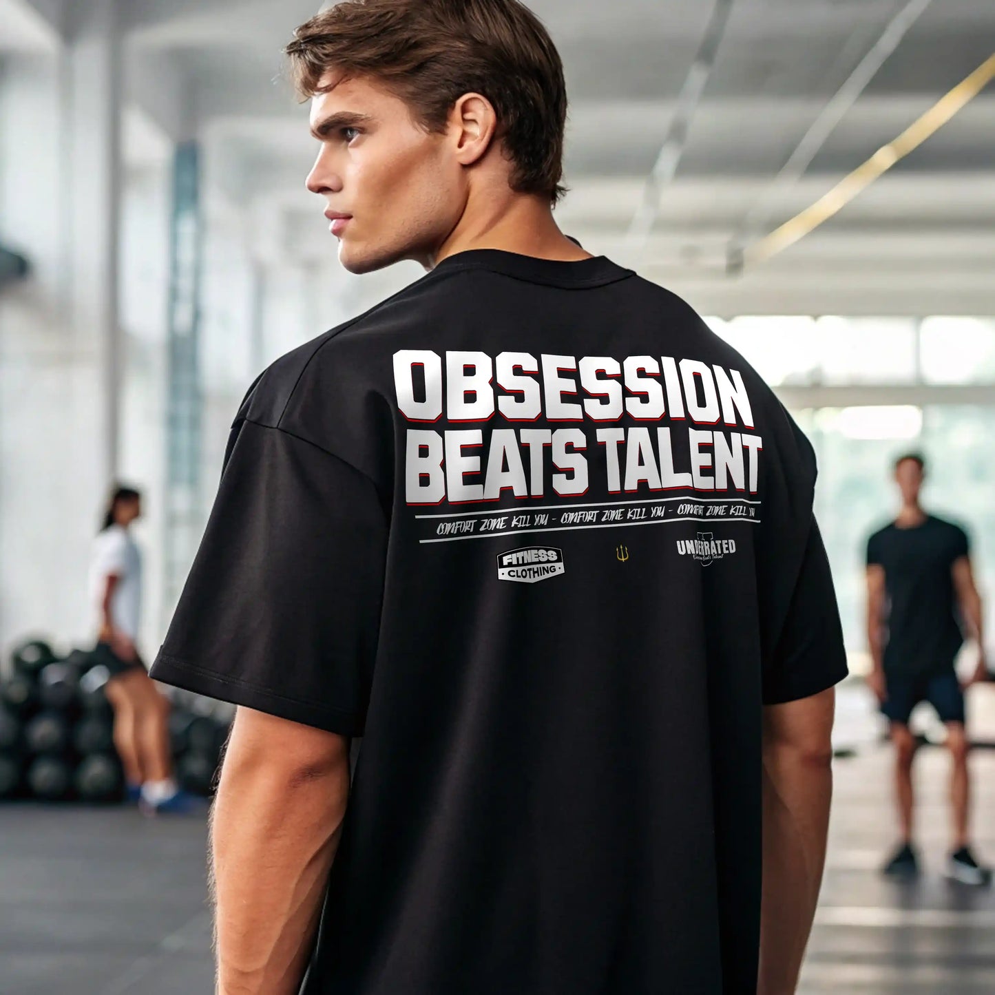 Camiseta oversize OBSESSION BEATS TALENT en Underrated.es