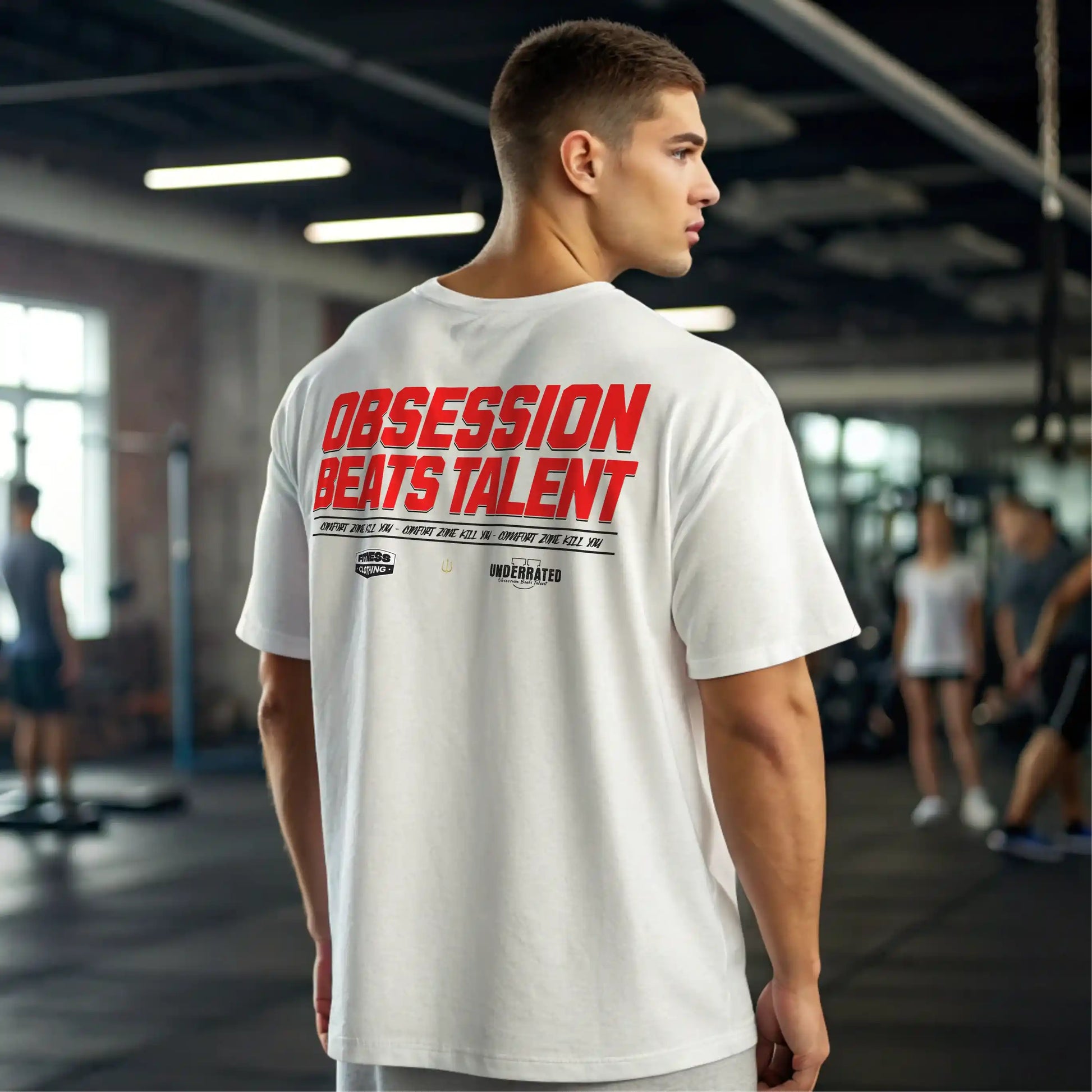 Camiseta oversize OBSESSION BEATS TALENT en Underrated.es