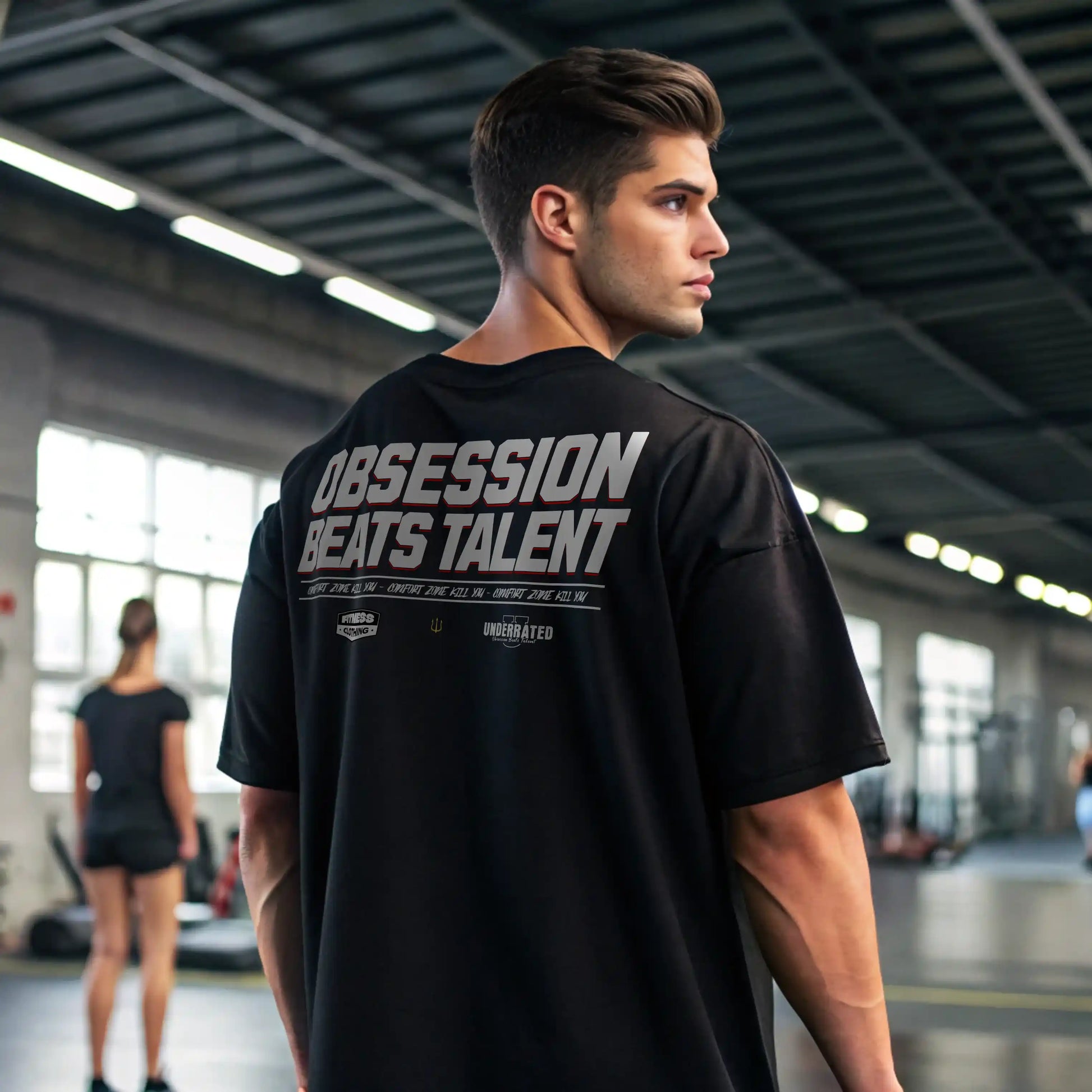 Camiseta oversize OBSESSION BEATS TALENT en Underrated.es