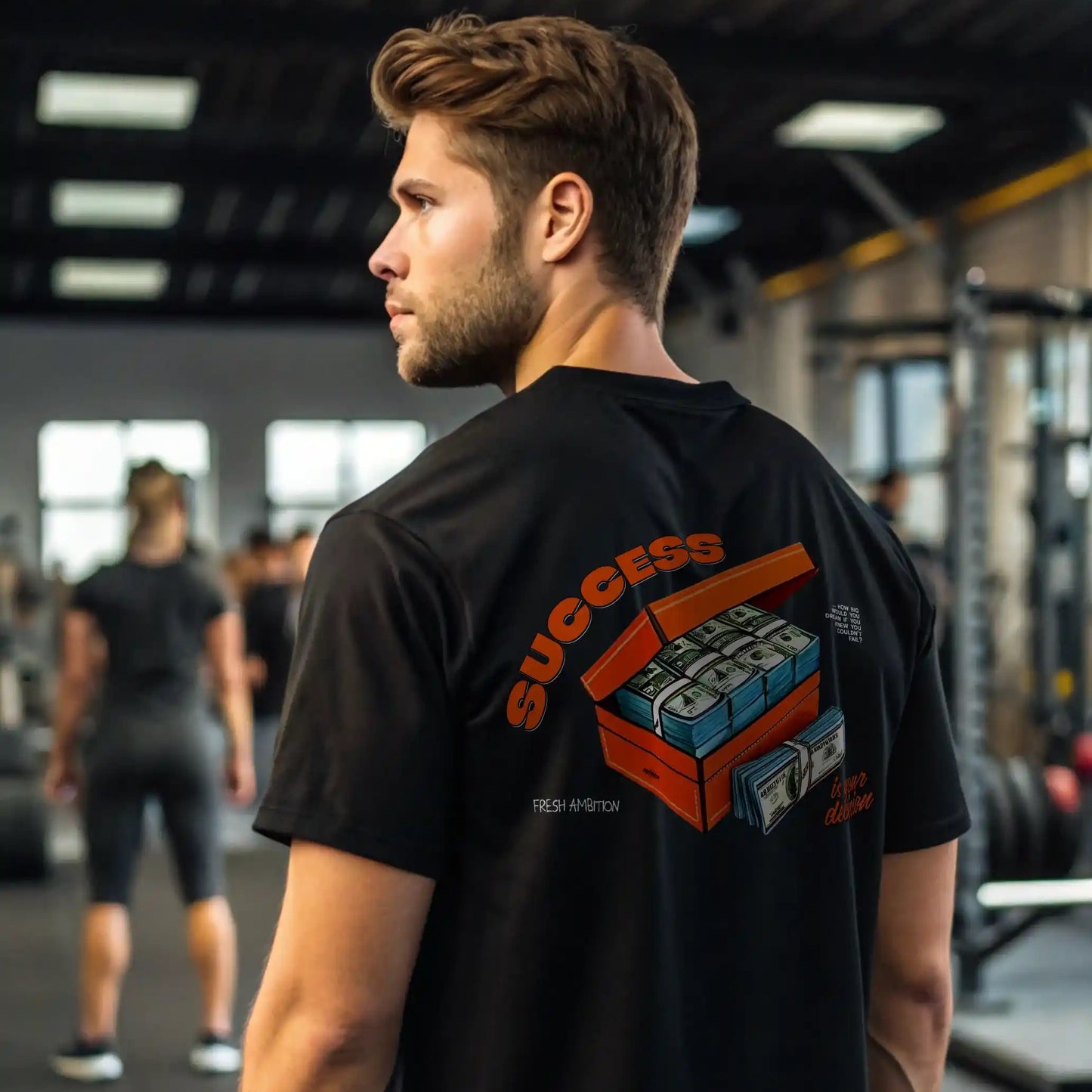 Camiseta oversize SUCCESS IS YOUR DECISION en Underrated.es