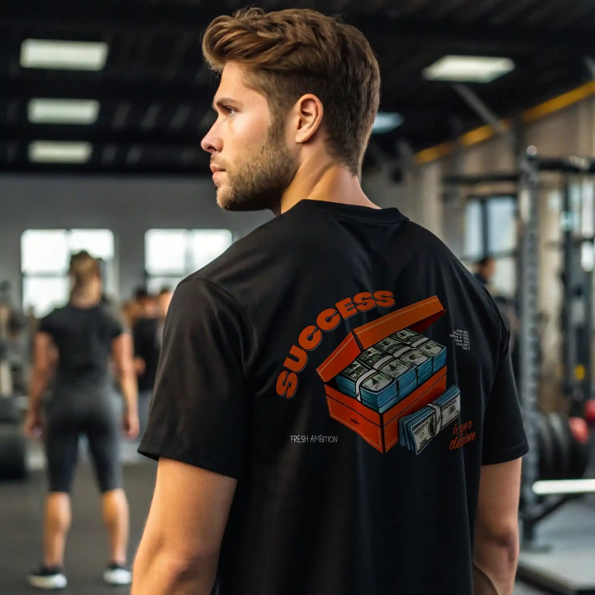 Camiseta oversize SUCCESS IS YOUR DECISION en Underrated.es