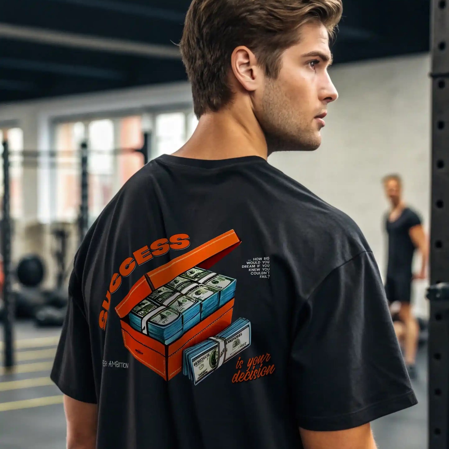 Camiseta oversize SUCCESS IS YOUR DECISION en Underrated.es