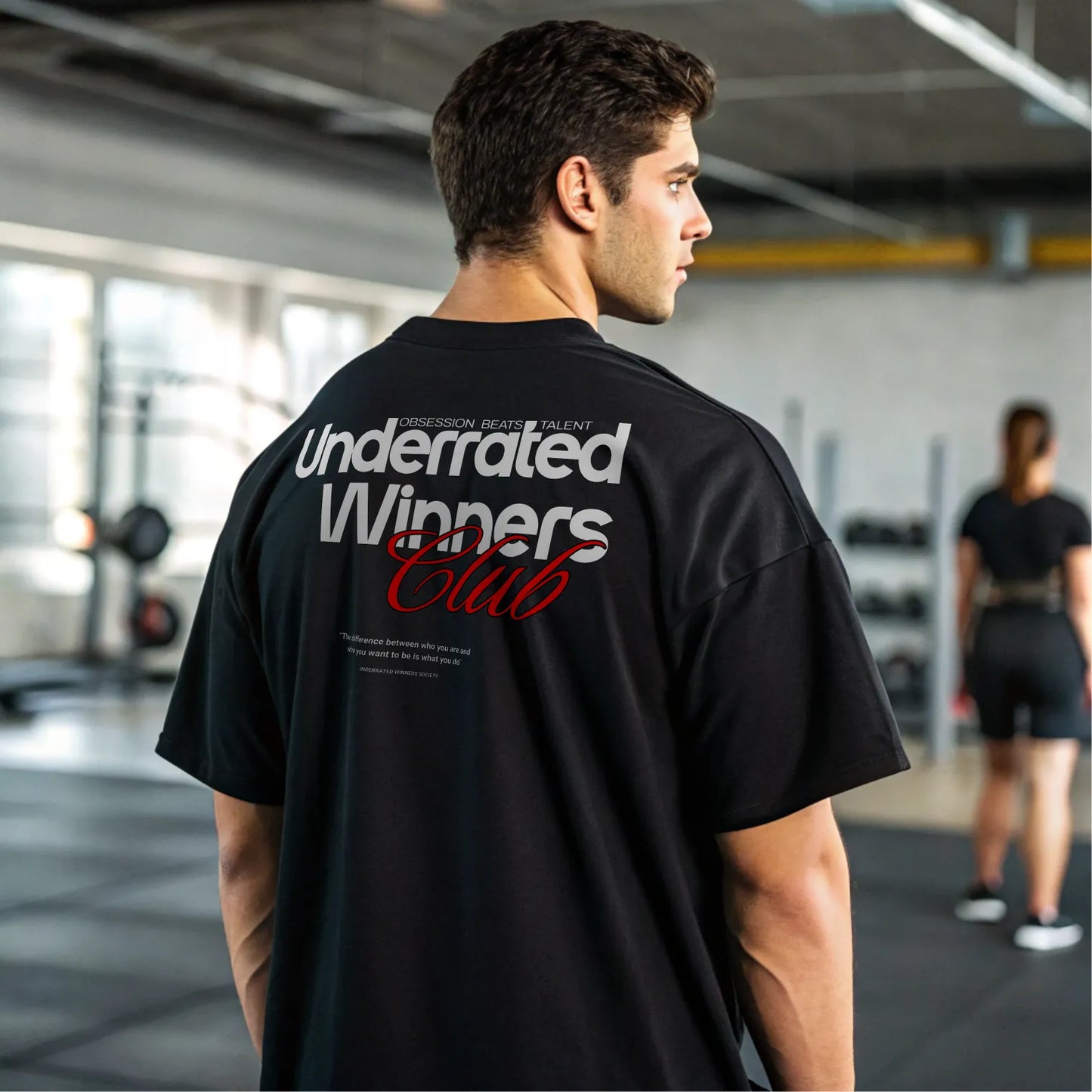 Camiseta oversize UNDERRATED WINNERS CLUB