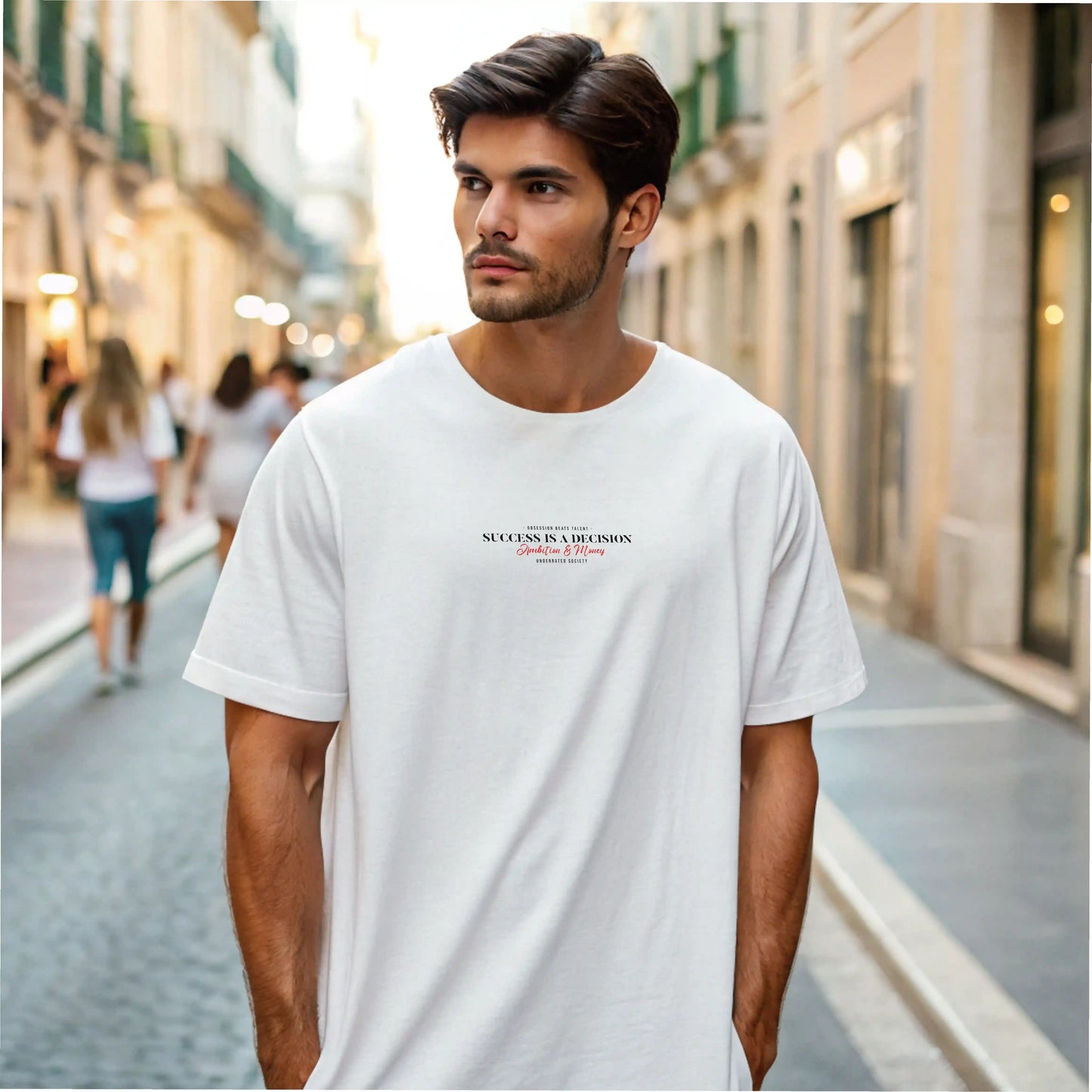 Camiseta oversize AMBITION & MONEY en Underrated.es