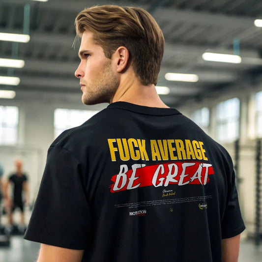 Camiseta oversize gym BE GREAT EN UNDERRATED