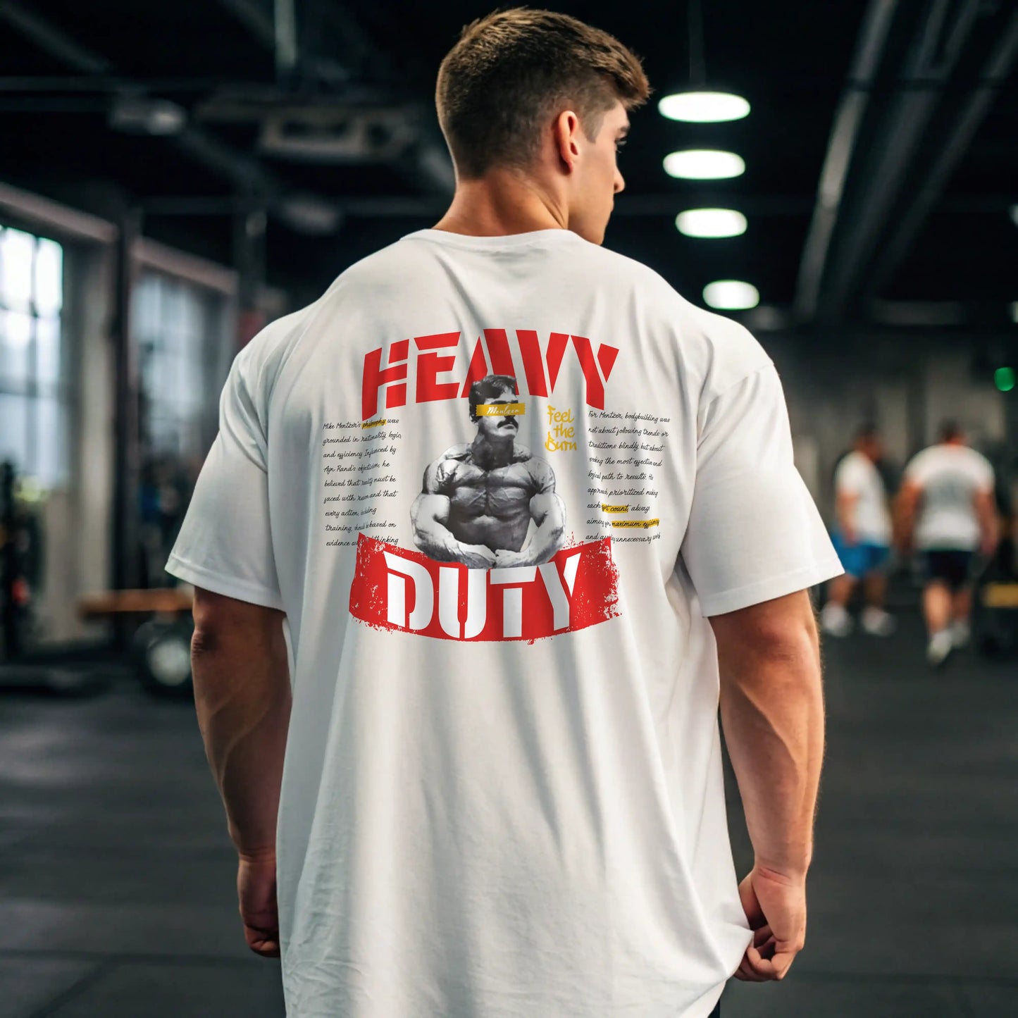 Camiseta oversize gym HEAVY DUTY en underrated.es