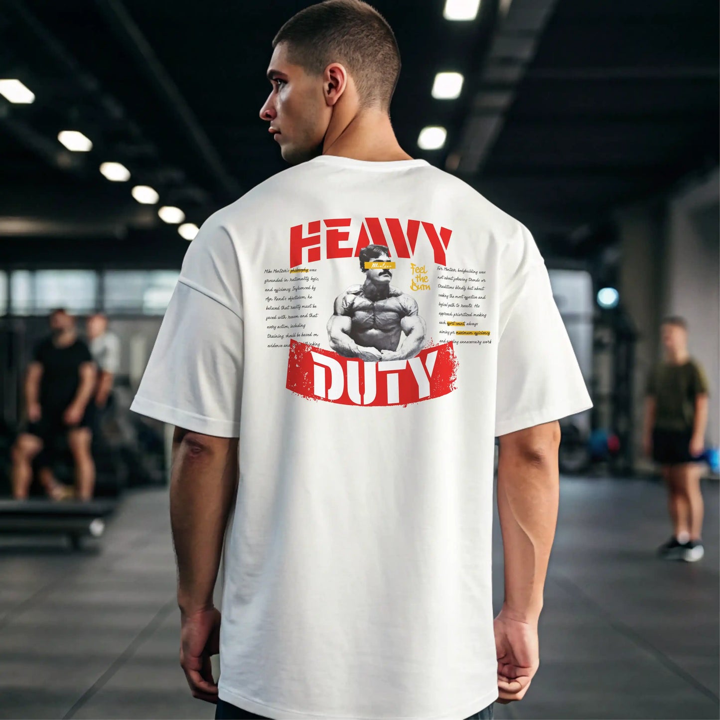 Camiseta oversize gym HEAVY DUTY en underrated.es
